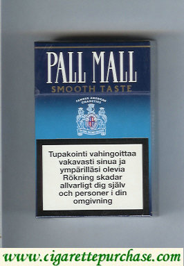 Pall Mall Famous American Cigarettes Smooth Taste cigarettes hard box